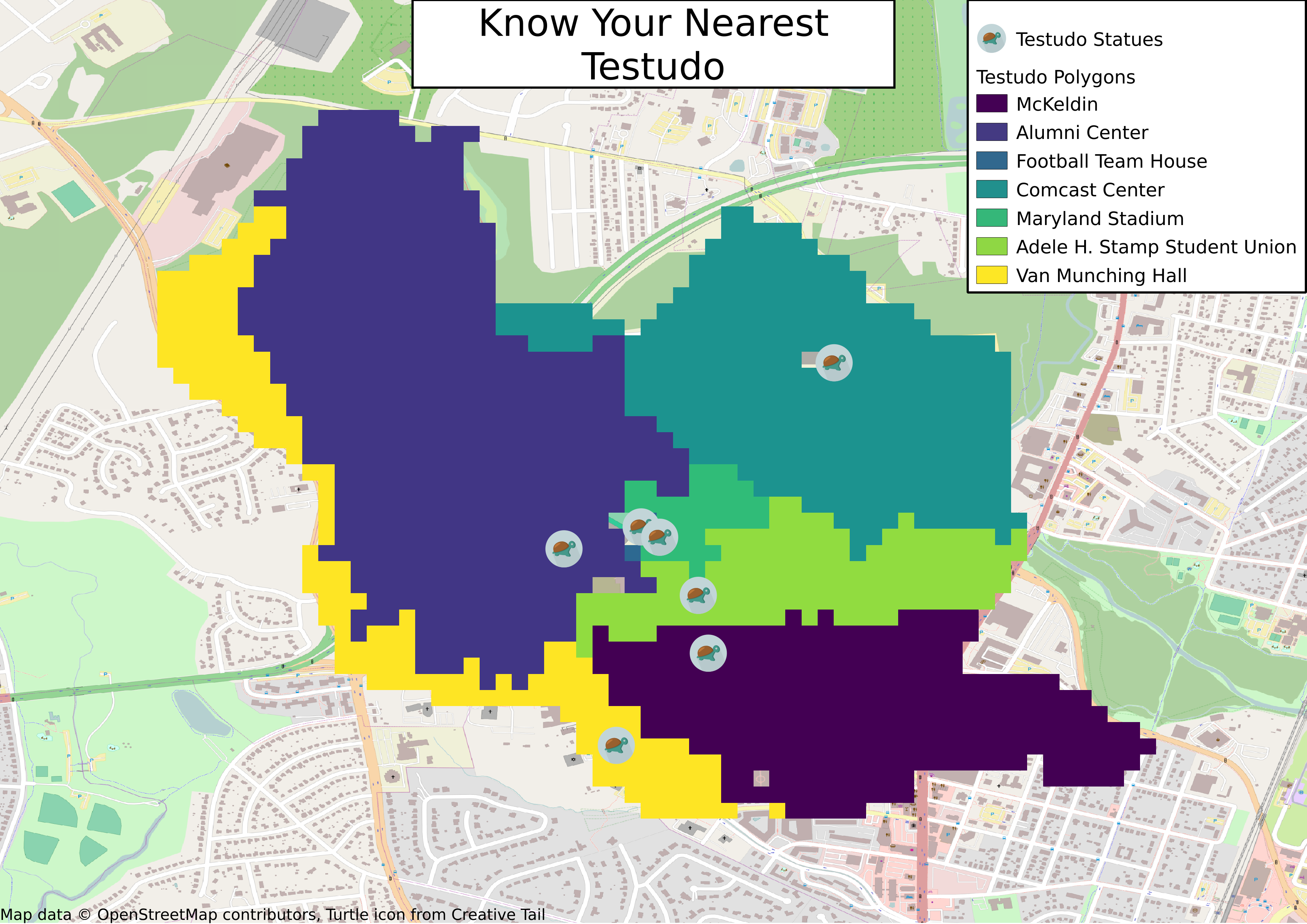 Sample Network Testudo Map