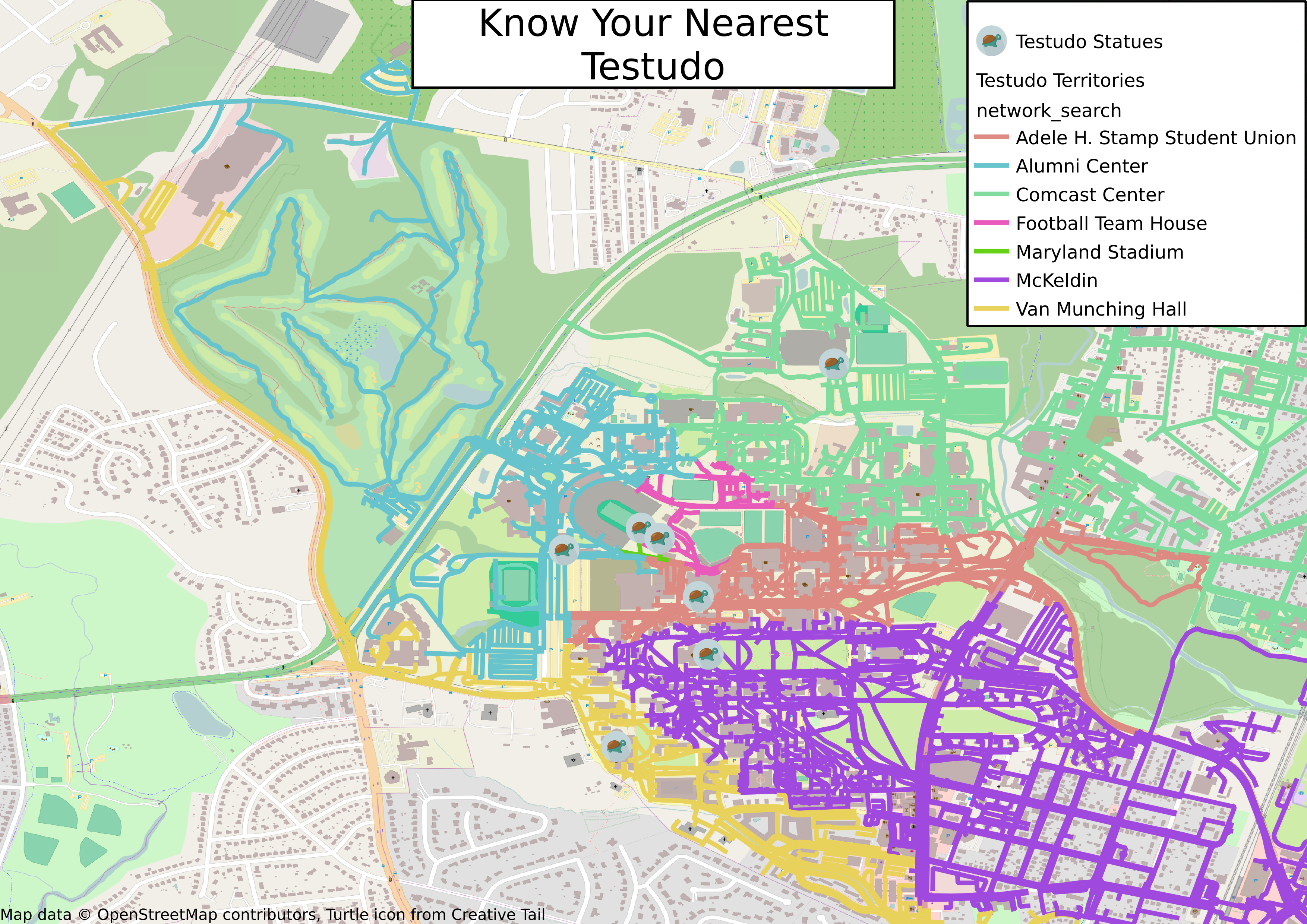 Sample Vector Network Testudo Map